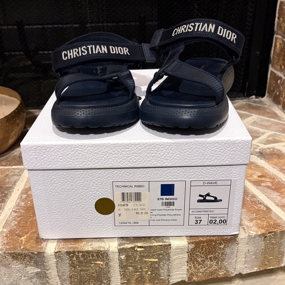 Dior technical ribbo navy Sandals - Picture 6 of 6